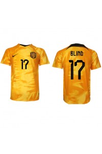 Nederland Daley Blind #17 Fotballdrakt Hjemme Klær VM 2022 Korte ermer